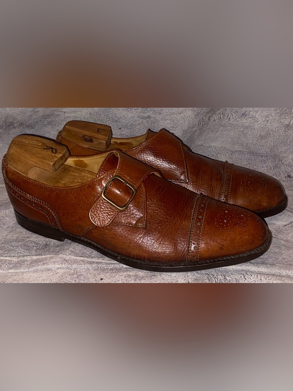 Rancourt Maine x Cole Haan Monk Strap Casual Dress Shoes Country Office 9.5 USA